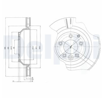 Brzdový kotouč DELPHI BG4070