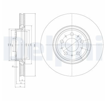 Brzdový kotouč DELPHI BG4071