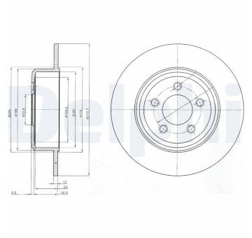 Brzdový kotouč DELPHI BG4074