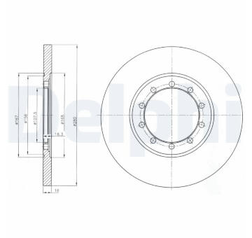 Brzdový kotouč DELPHI BG4075