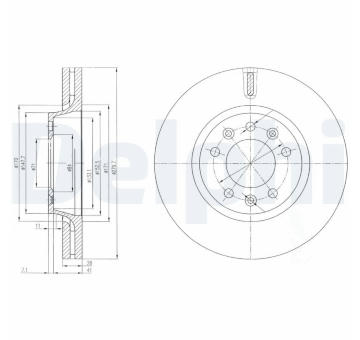 Brzdový kotouč DELPHI BG4084