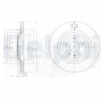 Brzdový kotouč DELPHI BG4087