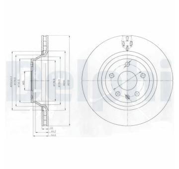 Brzdový kotouč DELPHI BG4090