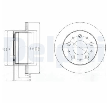 Brzdový kotouč DELPHI BG4099