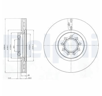 Brzdový kotouč DELPHI BG4101