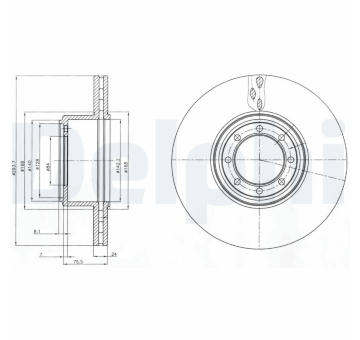 Brzdový kotouč DELPHI BG4102