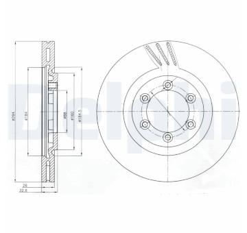 Brzdový kotouč DELPHI BG4112
