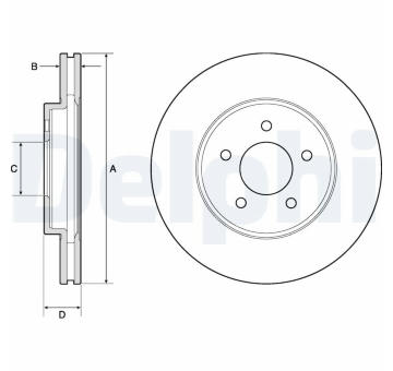 Brzdový kotouč DELPHI BG4120