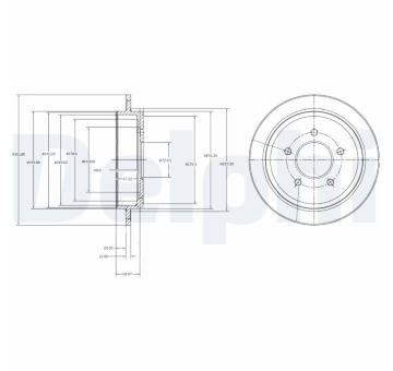 Brzdový kotouč DELPHI BG4121