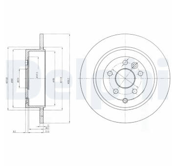 Brzdový kotouč DELPHI BG4124C