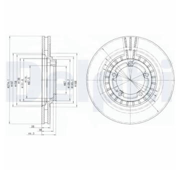 Brzdový kotouč DELPHI BG4134