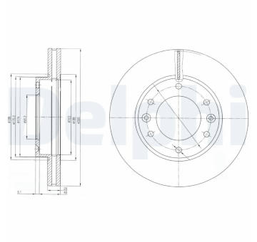 Brzdový kotouč DELPHI BG4137