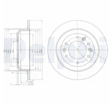 Brzdový kotouč DELPHI BG4138