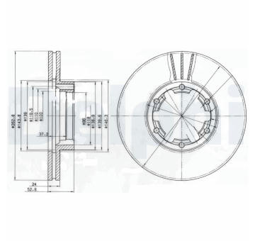 Brzdový kotouč DELPHI BG4140