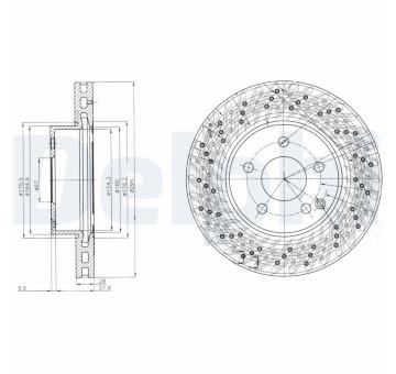 Brzdový kotouč DELPHI BG4142C