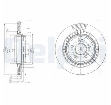 Brzdový kotouč DELPHI BG4144