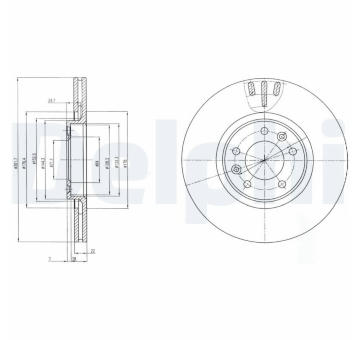 Brzdový kotouč DELPHI BG4150