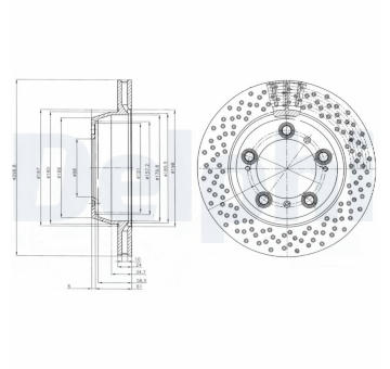 Brzdový kotouč DELPHI BG4151