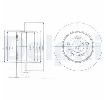 Brzdový kotouč DELPHI BG4152