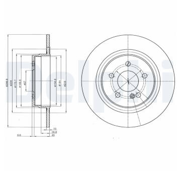 Brzdový kotouč DELPHI BG4153C