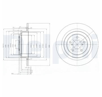 Brzdový kotouč DELPHI BG4154