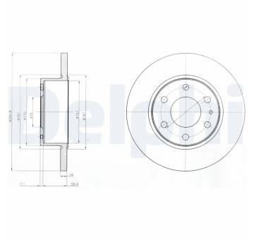 Brzdový kotouč DELPHI BG4165