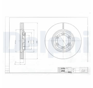 Brzdový kotouč DELPHI BG4175