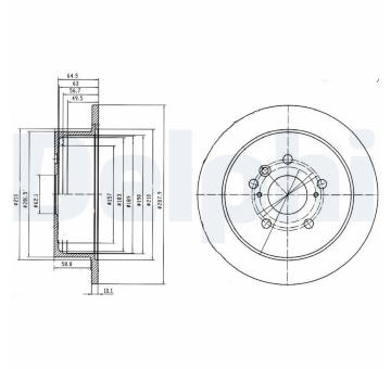 Brzdový kotouč DELPHI BG4180