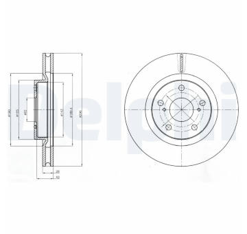 Brzdový kotouč DELPHI BG4192