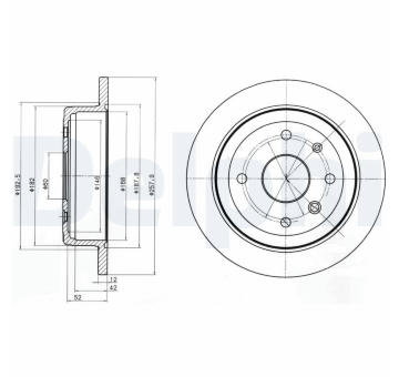 Brzdový kotouč DELPHI BG4194