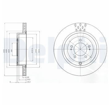 Brzdový kotouč DELPHI BG4204