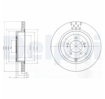 Brzdový kotouč DELPHI BG4204C