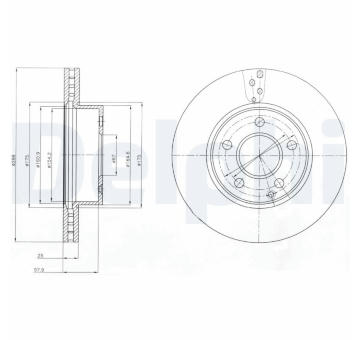 Brzdový kotouč DELPHI BG4227C