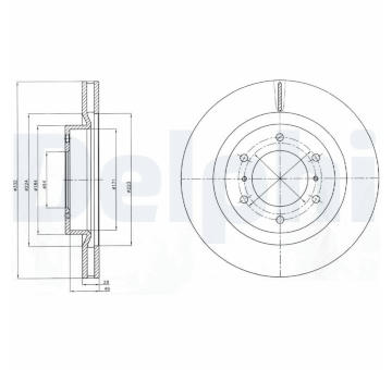 Brzdový kotouč DELPHI BG4228