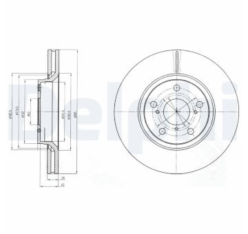 Brzdový kotouč DELPHI BG4236