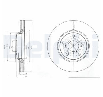 Brzdový kotouč DELPHI BG4236C