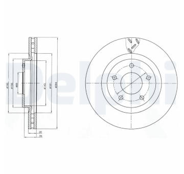 Brzdový kotouč DELPHI BG4246