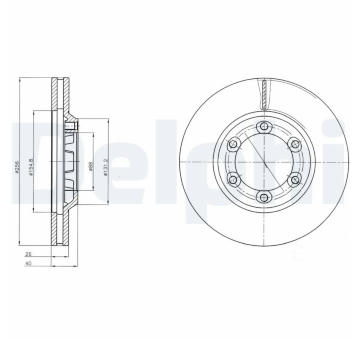 Brzdový kotouč DELPHI BG4252