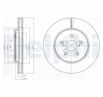 Brzdový kotouč DELPHI BG4253