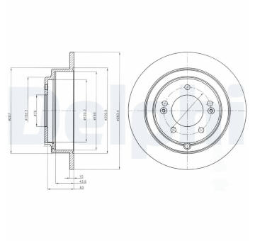 Brzdový kotouč DELPHI BG4262