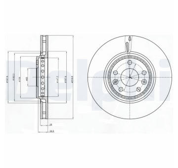 Brzdový kotouč DELPHI BG4266