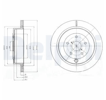 Brzdový kotouč DELPHI BG4267