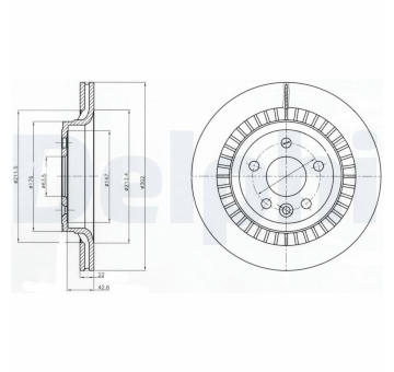 Brzdový kotouč DELPHI BG4270