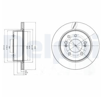 Brzdový kotouč DELPHI BG4273
