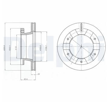 Brzdový kotouč DELPHI BG4285