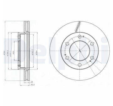Brzdový kotouč DELPHI BG4286