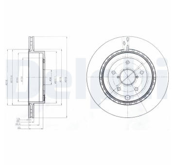 Brzdový kotouč DELPHI BG4287