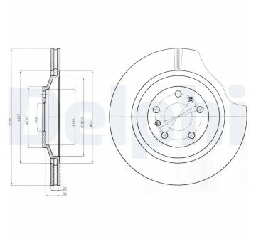 Brzdový kotouč DELPHI BG4292C
