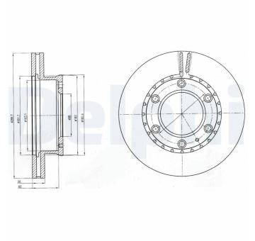 Brzdový kotouč DELPHI BG4297