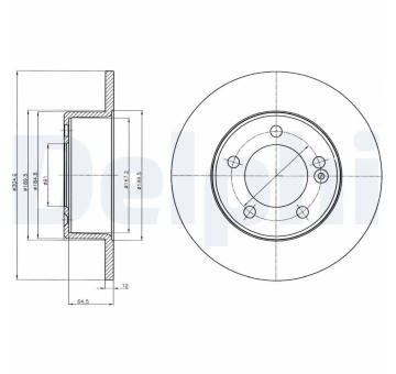 Brzdový kotouč DELPHI BG4321